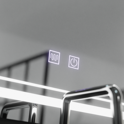 Oglinda LED Rectangulara, 80x60cm,  KOVEN Touch, Sistem Dezaburire,Dimabila