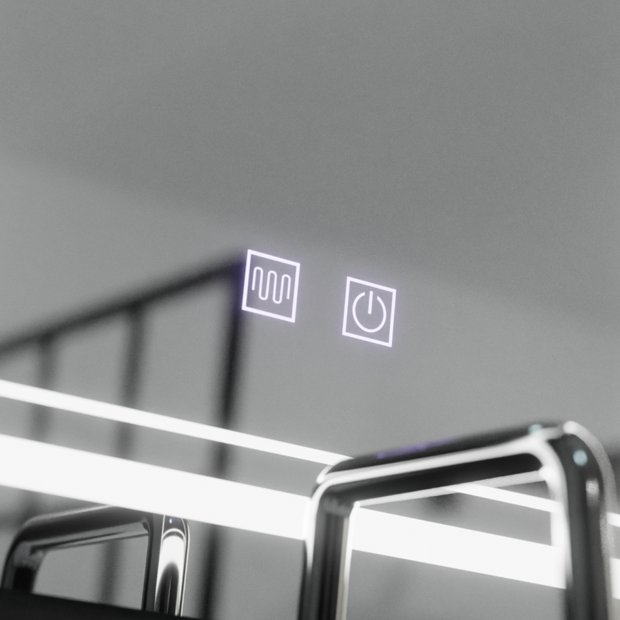 Oglinda LED Rectangulara, 80x60cm,  KOVEN Touch, Sistem Dezaburire,Dimabila