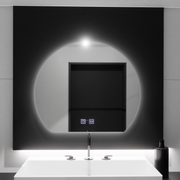 Oglinda LED Semiluna, 60x54,  Soluna Touch, Sistem Dezaburire, Dimabila