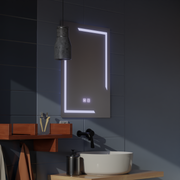 Oglinda LED Rectangulara, 60x80cm, ECLISSA Touch, Sistem Dezaburire, Dimabila
