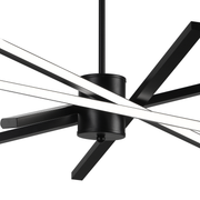 Lustra LED cu Telecomanda LT176/5BK, 69W, 5 Elemente, Lumina Rece/Clada/Neutra, Dimabila, Negru, Inaltime Reglabila