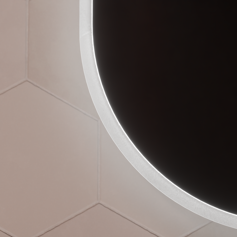Oglinda LED Ovala 60x80cm Llexort, Touch, Sistem Dezaburire, Dimabila