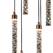 Candelabru Cristal LED 21W, Lumina Calda/Neutra/Rece, Diametru 35cm Auriu CM510/H150XW35