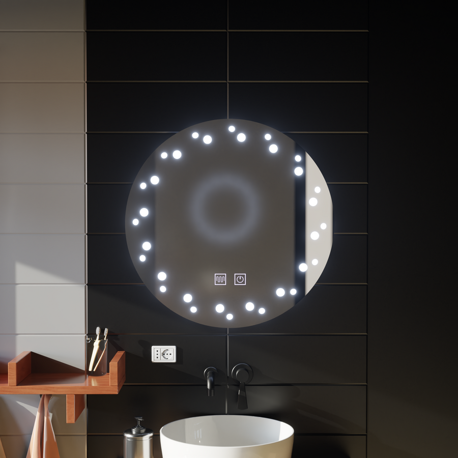 Oglinda LED Touch Ivory Sistem Dezaburire 50X50cm