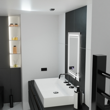Oglinda LED Rectangulara, 60x80cm,  KOVEN Touch, Sistem Dezaburire,Dimabila