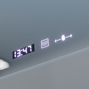 Oglinda LED Rectangulara, 120x80cm, Verite Royale Gold MotionGlow Marcello, Sistem Dezaburire, Ceas & Termometru, Dimabila