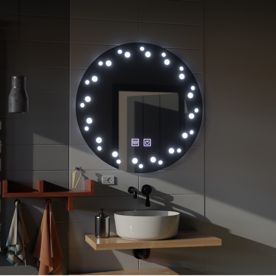 Oglinda LED Touch Ivory Sistem Dezaburire 50X50cm