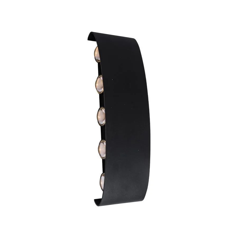 Fantas Aplica LED Interior/Exterior, 10 Surse x 1W, IP65, Negru, 3000K