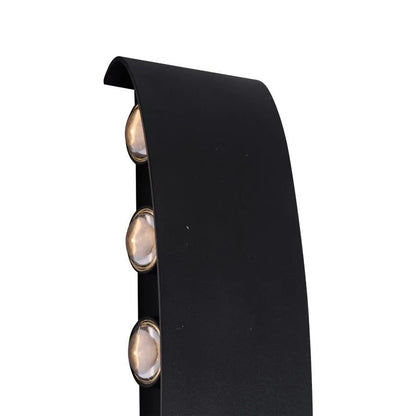 Fantas Aplica LED Interior/Exterior, 10 Surse x 1W, IP65, Negru, 3000K