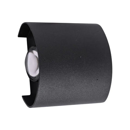 Fantas Aplica LED de Exterior si Interior, 2 Surse x 1W, IP65, Metalic, Negru, 3000K