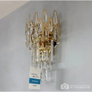 Aplica Cristal Jeannette 2x E14, 35x15x12, Auriu