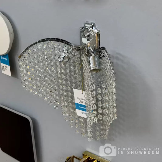 Aplica Cristal Sapphire 2x E27 Crom Lucios, Siraguri de cristale