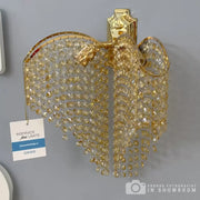 Aplica Cristal Sapphire 2x E27 Auriu Lucios Lucios, Siraguri de cristale