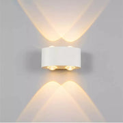 Fantas Aplica LED de Exterior si Interior, 4 Surse x 1W, IP65, Metalic, Alb, 3000K