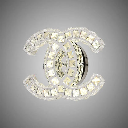 Aplica LED cu cristal YANIRA 28W, lumina Rece/Calda/Neutra, Crom Lucios