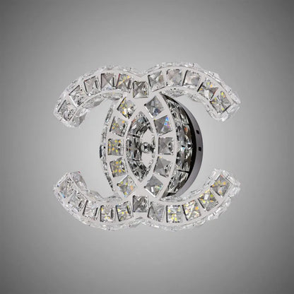 Aplica LED cu cristal YANIRA 28W, lumina Rece/Calda/Neutra, Crom Lucios