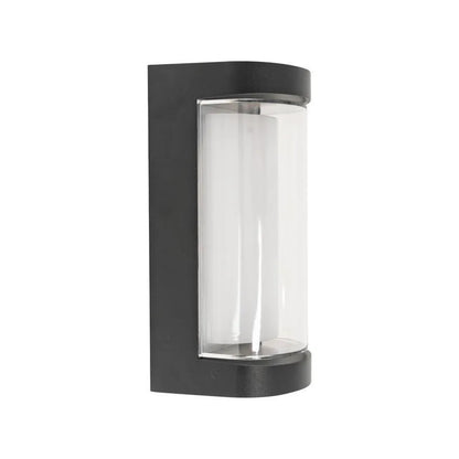 Aplica LED de Exterior Han, 8W, Metal, Negru