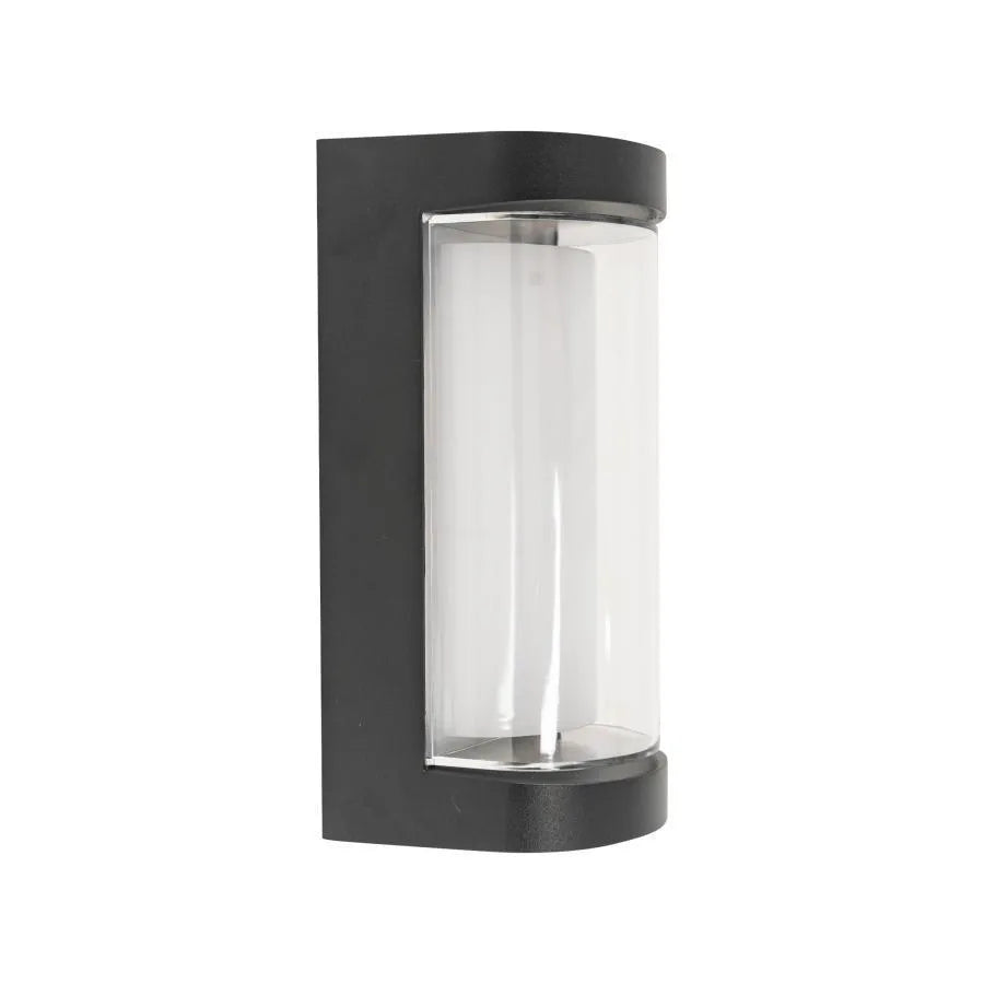 Aplica LED de Exterior Han, 8W, Metal, Negru