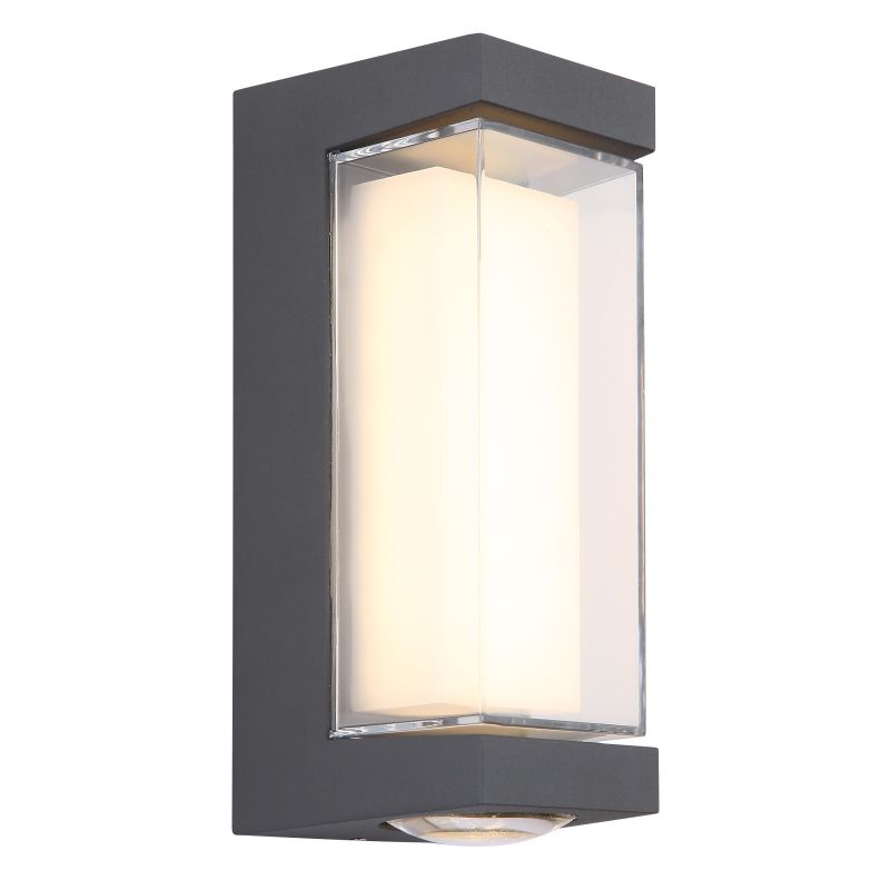 Aplica LED AX217 de Exterior si Interior, 2 Surse x 10W, Metalic, Negru, 3000K