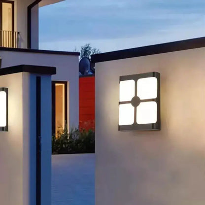 Aplica LED Exterior Timeea, 18W, Negru, 3000K