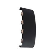 Aplica LED Exterior Ellis, 8W, 8 Surse de lumina, Lumina Calda, Negru