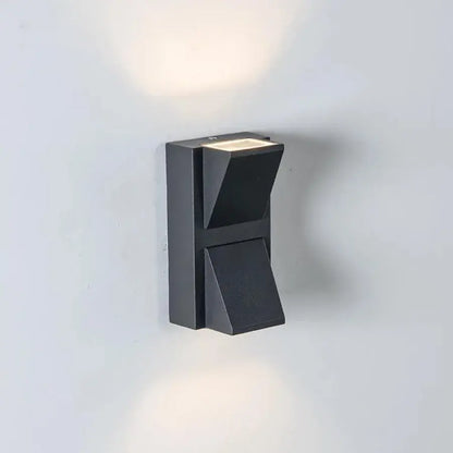 Aplica LED Scarlat Exterior, 6W, Negru, Metal, IP65, 3000K