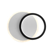 Aplica LED SMALON 26W, 2 Cercuri, lumina Rece/Calda/Neutra, Alb Negru