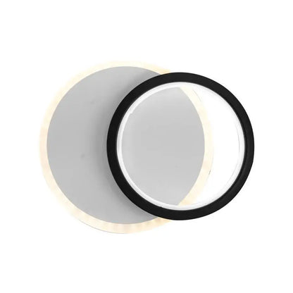 Aplica LED SMALON 26W, 2 Cercuri, lumina Rece/Calda/Neutra, Alb Negru