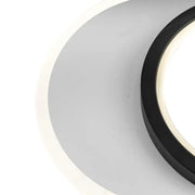 Aplica LED SMALON 26W, 2 Cercuri, lumina Rece/Calda/Neutra, Alb Negru