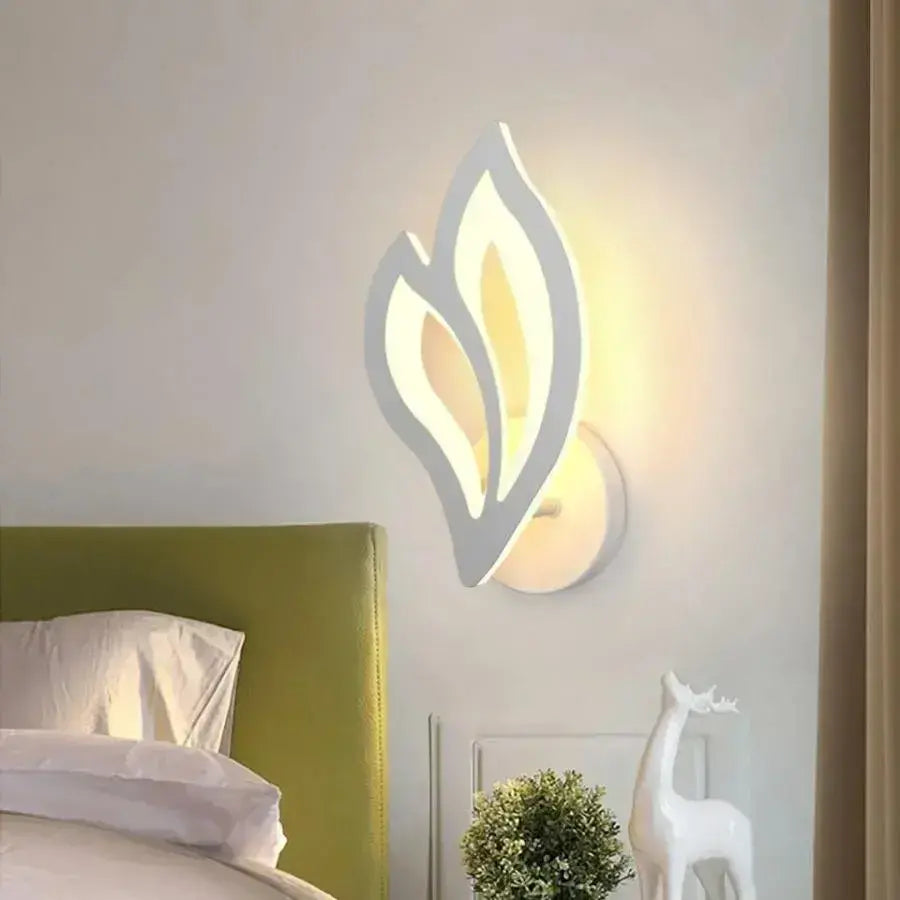Aplica LED LILY 14W Petala Lumina Rece/Calda/Neutra Acril si Metal Alb