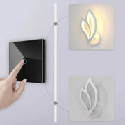 Aplica LED LILY 14W Petala Lumina Rece/Calda/Neutra Acril si Metal Alb