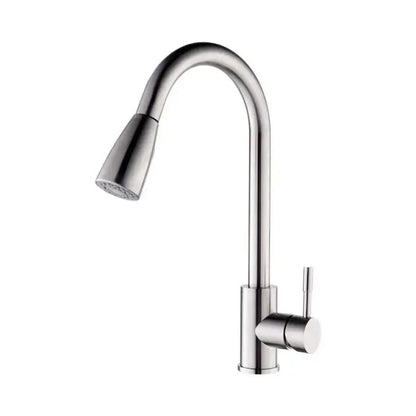 Baterie Bucatarie cu Dus Extractibil, Inox SUS304, Satinat, CF018