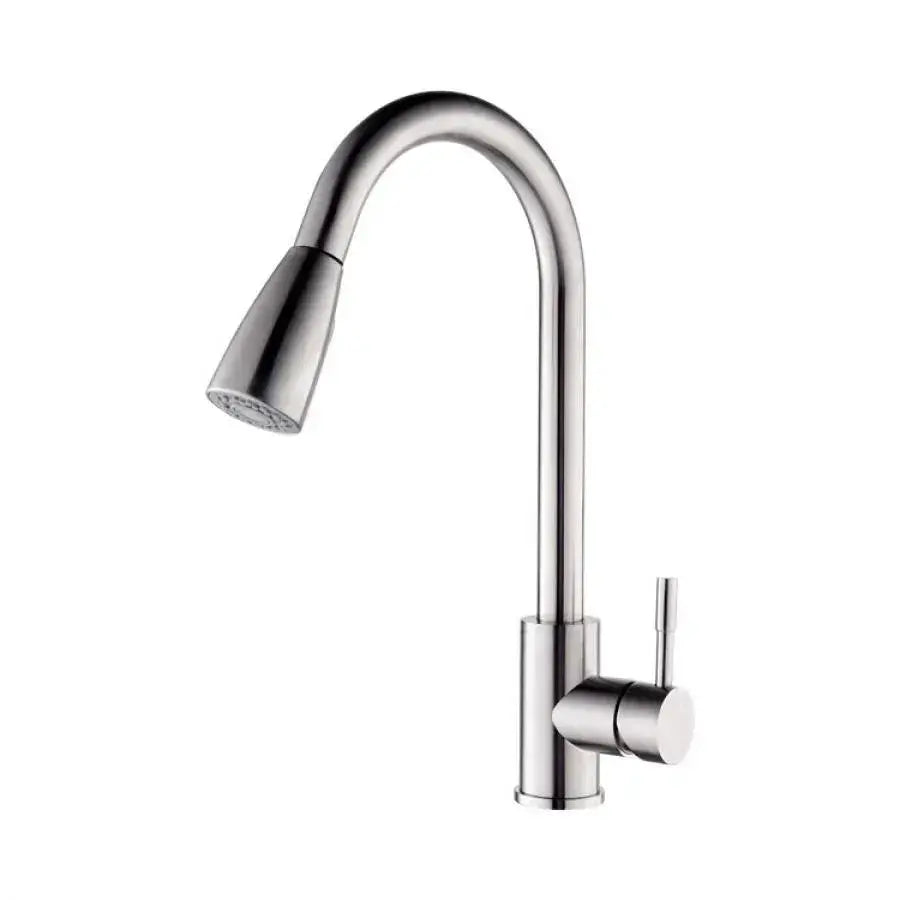 Baterie Bucatarie cu Dus Extractibil, Inox SUS304, Satinat, CF018