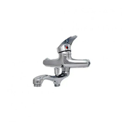 Baterie Cada Crom Lucios - Set Complet cu Pipa Pivotanta de 18cm, Para, Furtun și Excentrice Incluse