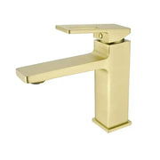 Baterie Lavoar Monocomanda Cartus Ceramic Alama Sanitara Auriu Satin Racorduri si Kit Fixare Incluse 9807D