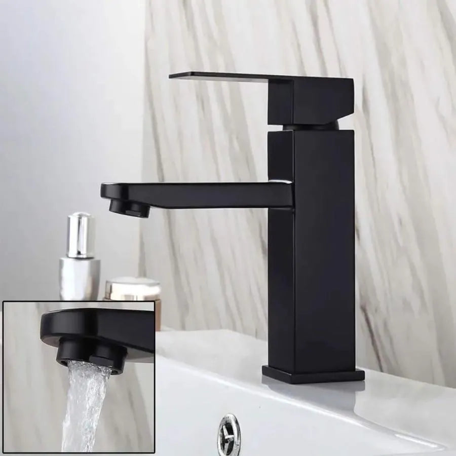 Baterie Lavoar MP009BK, Inox Negru, Racord & Suport inclus