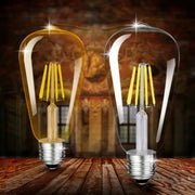 Bec cu Filament ST64, E27, 4W, Lumina Calda