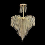 Candelabru Cristal Ander, 4xE14, Diametru 45cm, Auriu