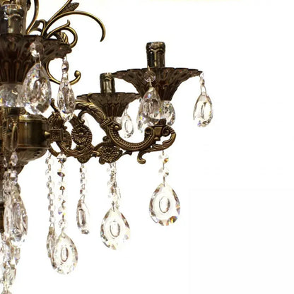 Candelabru Cristal SANSSOUCI Magno, 6xE14, Diametru 62cm, Alama Antichizata