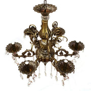 Candelabru Cristal SANSSOUCI Magno, 6xE14, Diametru 62cm, Alama Antichizata