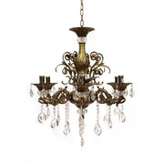 Candelabru Cristal SANSSOUCI Magno, 6xE14, Diametru 62cm, Alama Antichizata