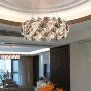 Candelabru Cristal Arian 6x E27 Auriu