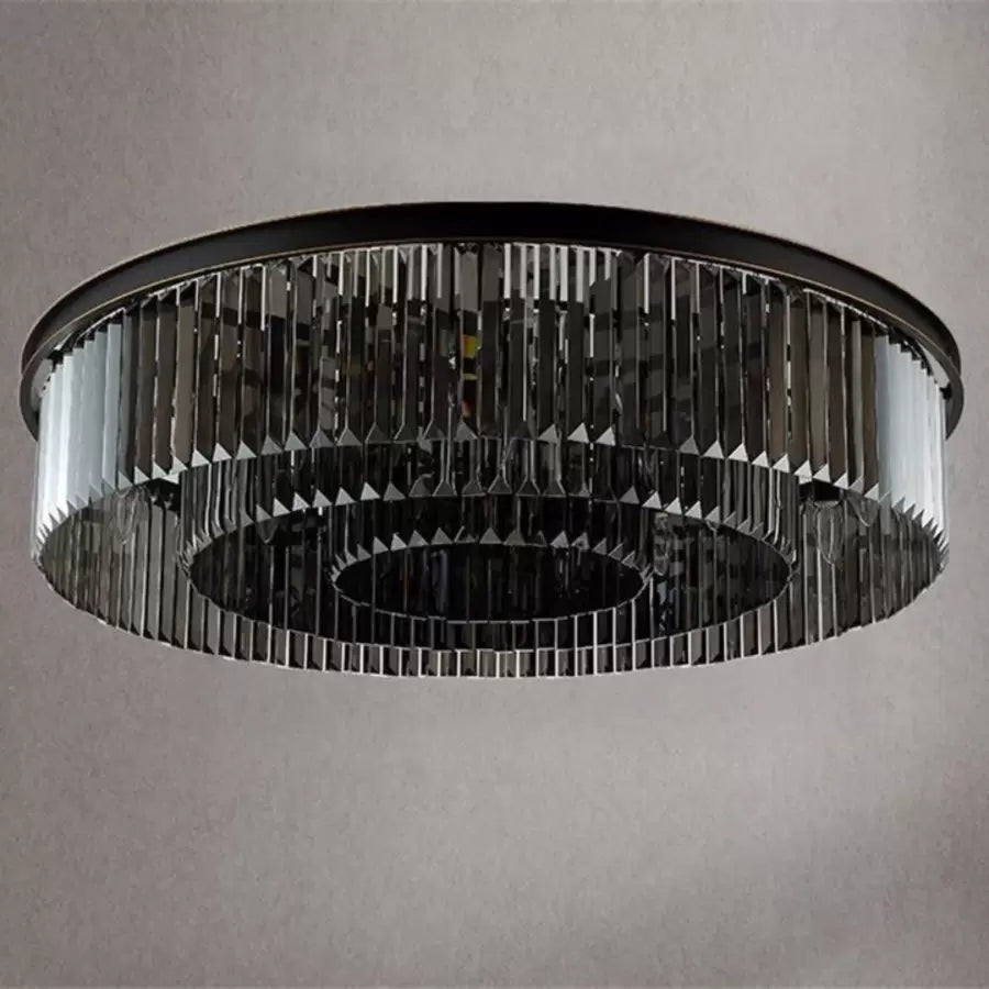 Candelabru Cristal Brady Ø40 cm, 6xE14, Gri
