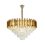 Candelabru Cristal Braylen 8x E27 Diametru 60cm Auriu