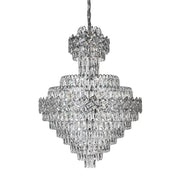 Candelabru Cristal Joel 22x E27 Argintiu