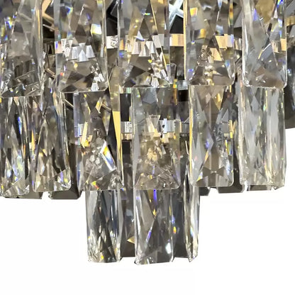 Candelabru Cristal WINDSOR Nobile 5xE14, Diametru 39cm, Crom Lucios, Inaltime Reglabila