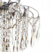 Candelabru Cristal EDINBURGH Eleganza, 5xE27, Diametru 47cm, Crom Lucios