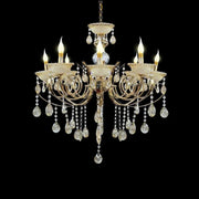 Candelabru Giala, 8xE14, Auriu, Metal si Cristal
