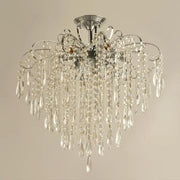 Candelabru Cristal EGO 9x E27, Diametru 60cm, Crom Lucios