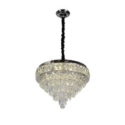 MEILI CRYSTAL CASCADA 500 – Candelabru LED cu Cristale, 112W, Ø500 mm, cu Telecomandă